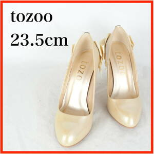 MK9429*tozoo*レディースパンプス*23.5cm*ベージュ系