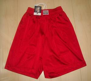 新品★BALL LINE(ボールライン)★バスケットボール☆WIDE BAGGY SHORT(バスパン）☆サイズＳ☆色は赤★ポリエステル100%