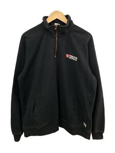 Carhartt◆スウェット/XL/コットン/BLK/無地/ハーフジップ/企業刺繍