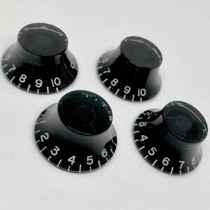 Gibson タイプ　BellKnob　ベルノブ　Black ブラック　Inch インチ　４個セット