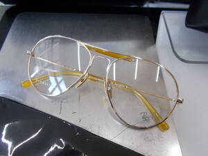 レイバン RayBan アビエーター チタン 眼鏡フレーム RB8063V-1220-55size お洒落 ティアドロップ Titanium レトロデザイン Made in Japan