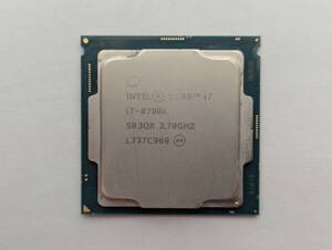 簡易チェック済み Intel Core i7-8700K 3.7GHz LGA1151