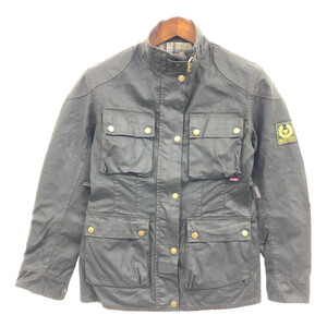 80年代 Belstaff ベルスタッフ GOLD Label TRIAL MASTER トライアルマスター オイルドジャケット (レディース 8) 中古 古着 Q3561