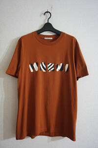 MARNI 2022SS ゼブラロゴ プリント Tシャツ メンズ カットソー トップス 52