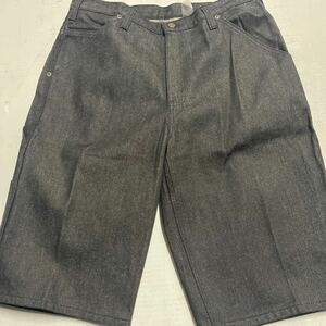 W36 デニム ベンデイビス 未使用品 90~00年代 BEN DAVIS ORIGINAL BENS BLACK DENIM SHORTS 1