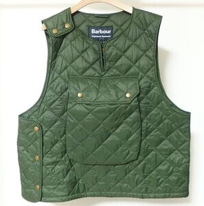 21AW Engineered Garments エンジニアードガーメンツ x Barbour バブアー POP QUILTED VEST キルティング カバー ベスト L