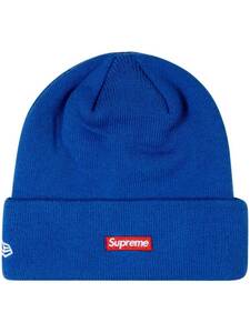 レア！Supreme New Era S Logo Beanie Royalシュプリーム ニューエラ エス ロゴ ビーニー ロイヤル (22FW) BLUE ブルー Ｑ11