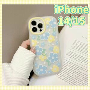 iPhone14 15 ケース 花 フラワー 携帯アクセサリー 可愛い