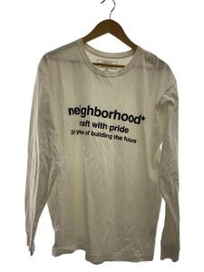 NEIGHBORHOOD◆長袖Tシャツ/L/コットン/ホワイト