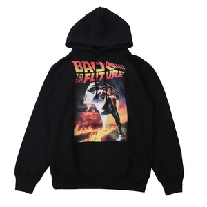 ag2●新品 黒 Mサイズ●バックトゥザフューチャー BACK TO THE FUTURE パーカー スウェットパーカ PARKA//バンド ロック 映画 デロリアン