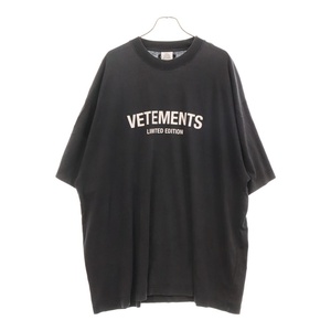 VETEMENTS ヴェトモン 23SS LOGO LIMITED EDITION T-SHIRT ロゴリミテッド エディション 半袖Tシャツ グレー UE63TR720X