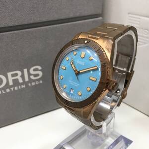 ○A249-195 ORIS/オリス 3針 Date デイト メンズ 自動巻き 腕時計 ブロンズ 39 73293 7771 31 付属品あり 稼働品