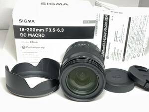 極上品 シグマ 18-200mm F3.5-6.3 DC MACRO HSM Contemporary ソニーA