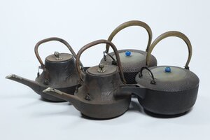 時代 鉄銚子 2セット /鉄器 鉄瓶 酒注 酒次 急須 まとめて