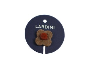 【 LARDINI / ラルディーニ (伊 】ブートニエール / ブラウンベージュ × レンガブラウン / フェルト製