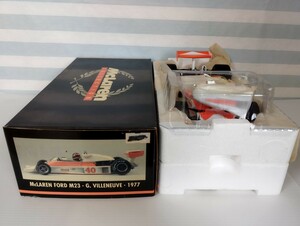 MINICHAMPS 1/18 McLaren Ford M23 G.VILLENEUVE 1977 ミニチャンプス　マクラーレン　フォード　F1 ミニカー　#40 ☆激レア☆　レア