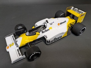 プラッツ/NuNu　１/２０　マクラーランMP４/２C　’８６ポルトガルGP　K・ロズベルク　マルボロ ライト仕様　完成品