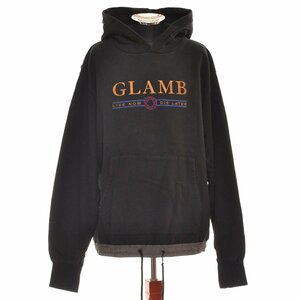 ◆501900 glamb グラム ◇スウェットパーカー カールフーディ Karl hoodie GB0119/CS14 サイズ2 定価17,600円 メンズ 日本製 ブラック