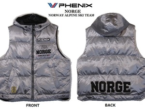 ★ フェニックス PHENIX ノルウェーチーム♪ リバーシブル ダウンベスト ★　NORWAY TEAM　NORGE 　 検(デサント ゴールドウィン サロモン)