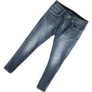 定価3万 junhashimoto×EDWIN STRETCH SLIM DENIM PANTS S ジュンハシモト×エドウィン　ストレッチ錆加工スリムデニムパンツ