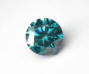 【100円～】0.520ct 天然ダイヤ Fancy Deep Greenish Blue (トリート) SI2