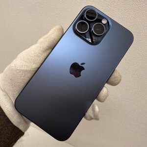 アップル Apple iPhone 15 Pro Max 256GB MU6T3J/A ブルーチタニウム バッテリー92% 国内版SIMフリー 中古 良品 [質イコー]