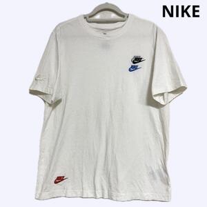 ナイキ NIKE Tシャツ 半袖 クラブ エッセンシャル ホワイト 刺繍