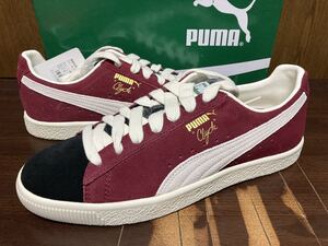 18年製 PUMA Clyde The Archieve プーマ クライド アーカイヴ【365319 04】バーガンディー スエード BURGUNDY SUEDE 天然皮革 US10