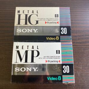 ▲SONY ソニー 8ミリ ビデオテープ METAL.MP30 METAL.HG30 2個セット