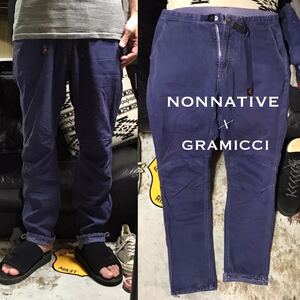 ［UNITEDARROWS限定］《★ nonnative × グラミチ ★》ストレッチクライミングパンツ ノンネイティブ ノンネイティヴ gramicci B&Y NAVY 