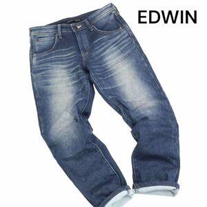 EDWIN エドウィン ERW27L ジャージーズ♪秋冬 裏起毛 USED加工 ストレッチ デニム パンツ ジーンズ Sz.S　レディース 日本製　K3B00119_9#Q