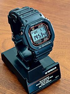 CASIO G-SHOCK GW-M5610-1CF 海外モデル 電波ソーラー 美used 5600ファーストオリジン スタンド付 ブラック