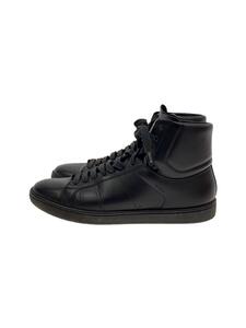 SAINT LAURENT◆ハイカットスニーカー/38/BLK/レザー/336251