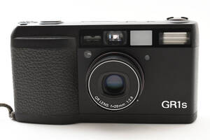 ★動作品★ RICOH リコー GR1s ブラック Film Camera コンパクト フィルム カメラ ストラップ付 