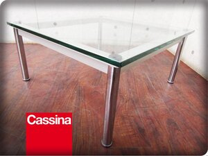 ■展示品■Cassina/カッシーナ■イタリア最高級■LC10P/10 TABLE EN TUBE■ル・コルビュジエ■センターテーブル■39万■eee5863m