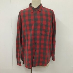 GAP XL ギャップ シャツ、ブラウス 長袖 胸ポケット Shirt Blouse 赤 / レッド / X 灰 / グレー / 10107049