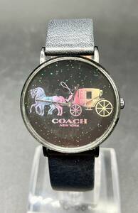 蘇や(KuY1206)　1円スタート！　腕時計　COACH　コーチ　クォーツ　不動　ジャンク品　コンパクトサイズ