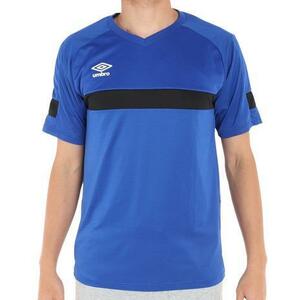新品送料無料　UMBROサッカーウェア Tシャツ Mサイズ　ブルー　ブリーズプラスショートスリーブ　アンブロ