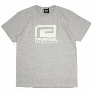 REVERSAL リバーサル■送料込■BIG MARK ロゴ Tシャツ■グレー M■所英男 格闘技 100a モブスタイル ルーカ sy32 クロノス ニューエラ