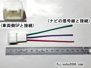 トヨタ/ダイハツ5P車用 車速/パーキング/リバース取出しハーネス　(電源他、関連品もあります　オプション)