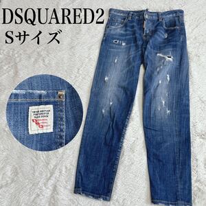 美品 DSQUARED2 ディースクエアード 16SS ダメージ デニムパンツ Sサイズ