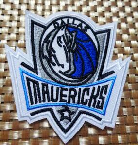 《白青DM白馬》◆新品 NBAダラス・マーベリックス　Dallas Mavericks　仔馬　ボール 刺繍ワッペン◆アメリカ◎バスケットボール■ 衣服DIY