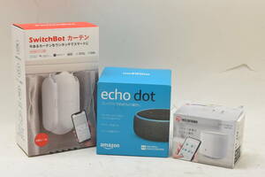 AMAZON echodot,swichbot カーテン、アイリスオーヤマ　スマートリモコン　セット　きれい　中古　ほぼ新品