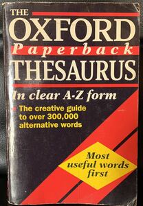 Oxford Paperback Thesaurus英英辞典