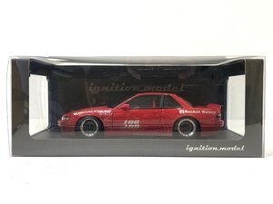 △【25】現状品 イグニッションモデル 1/18 ロケット バニー Rocket Bunny S13 V1 Red レッド 日産 同梱不可 1円スタート