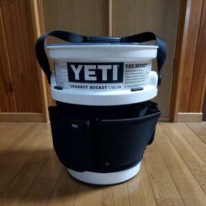 YETI イエティ バケツ ロードアウト ホワイト/ユーティリティーギアベルト/バケツ用蓋/バケツ用仕切りキャディー/フルオプション4点セット