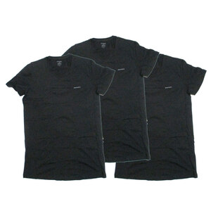 Tシャツ 3枚セット メンズ Vネック ブラック Ｓサイズ DIESEL ディーゼル SPDM/AALW 3PK/8325/送料無料