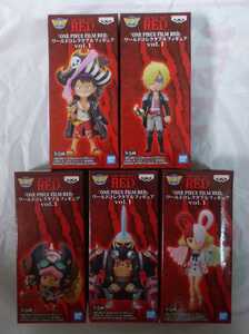 定形外350円 新品・未開封【ルフィ/サンジ/チョッパー/フランキー/ウタ】全5種 ONE PIECE FILM RED ワールドコレクタブルフィギュアvol.1