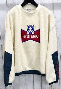 HYSTERIC GLAMOUR HYS FLAMEワッペン付き オーバーサイズスウェット ヒステリックグラマー フリース01203cs11