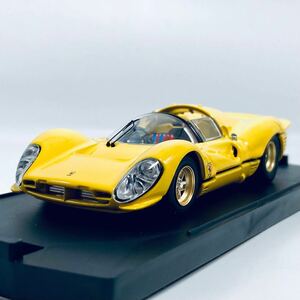 絶版品 希少モデル Bang 1/43 FERRARI 330 P4s 1967 CLIENTI YELLOW フェラーリ サンサンマル ピーフォーエス イエロー イタリア製